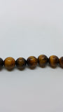 Natural Tiger Eye Round Beads Grade A 8mm Approx 43pcs TRC400