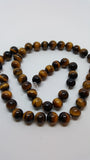 Natural Tiger Eye Round Beads Grade A 8mm Approx 43pcs TRC400