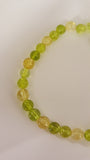 Gemstone Beads Citrine and Olive Quartz, Round, Mixed Stone, 6mm Approx 30pcs TRC413