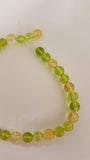 Gemstone Beads Citrine and Olive Quartz, Round, Mixed Stone, 6mm Approx 30pcs TRC413
