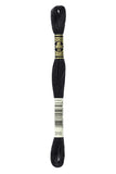 Dark - 310 DMC Mouliné Stranded Cotton Embroidery Tread By DMC