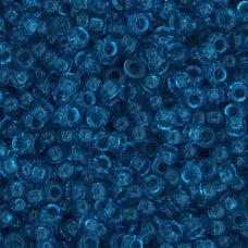 Capri Blue Transparent Miyuki Seed Beads 11/0 Approx 20g TRC353