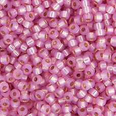 Lt. Rose S-L Opal Dyed Alabaster Miyuki Seed Beads 11/0 Approx 22g TRC359