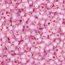 Pink S/L Dyed Alabaster Miyuki Seed Beads 15/0 Approx 22g TRC364