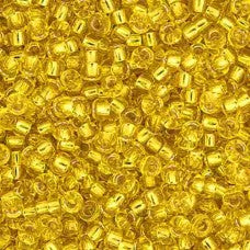 Gold Silver Lined Miyuki Seed Beads 15/0 Approx 22g TRC382