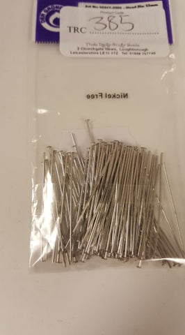 Head Pins for Jewellery Making and Crafting 100pcs 32mm TRC385