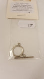 Tibetan Style Toggle Clasps, Flat Round, Cadmium Free & Nickel Free & Lead Free 1pcs. TRC276