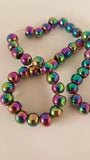 Mardi Gras Glass Beads Rainbow 6mm TRC415