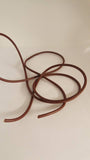 Brown Leather Cord 3mm 1 Metre long TRC423