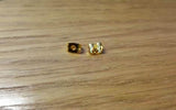 Brass Earring Earnuts, Golden, 6x4.5x3.5mm, Hole: 1mm TRC427