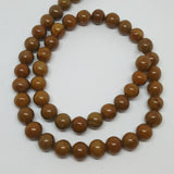 Wood Lace Stone Round Gemstone Beads 8mm Approx 45 Beads TRC430
