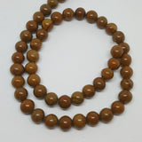 Wood Lace Stone Round Gemstone Beads 8mm Approx 45 Beads TRC430