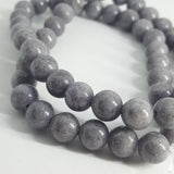 Natural Mashan Jade Round Beads Dyed, Gray, 8mm, approx 51pcs TRC436