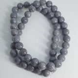 Natural Mashan Jade Round Beads Dyed, Gray, 8mm, approx 51pcs TRC436