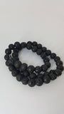 Natural Lava Stone Bead Strands, Round, 8mm, Hole: 1mm; approx 50pcs 15.7" TRC445