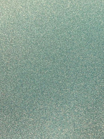 A4 Turquoise Non-shed Glitter Card