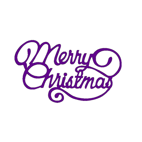 Sweet Dixie Large Merry Christmas Die SDD184