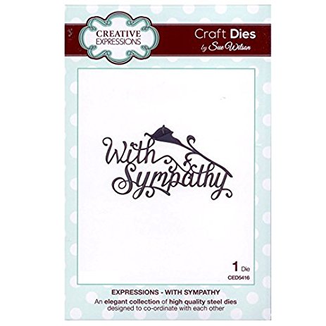 With Sympathy Expressions Die Creative By Sue Wilson Expressions CED5416