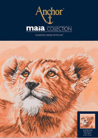 Little Princess Lion Cub Maia Collection Counted Cross Stitch Kit Anchor 5678000\5046