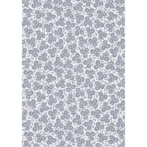 Decopatch Grey Floral Paper 30x40cm 648