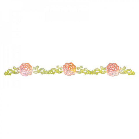 Flower Rose Vine Sizzlits Decorative Strip By Scrappy Cats Sizzix 658075