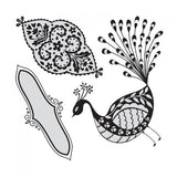 Peacock Stamps and Die Set Dena Designs by Sizzix 658398