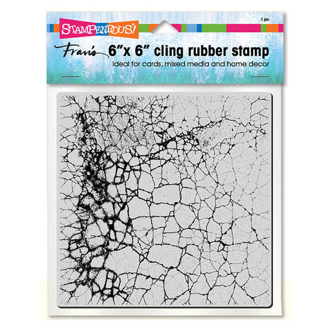 Crackle 6" x 6" cling rubber stamp By Stampendous 6CR002
