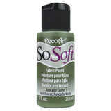 SoSoft Fabric Acrylics Paint 29.6ml 1FL.OZ By DecoArt (Verious Colours)