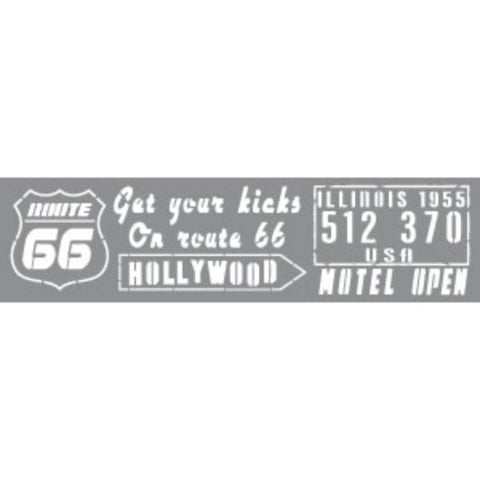 Route 66 Mixed Media Stencil Andy Skinner Decoart ANDY05