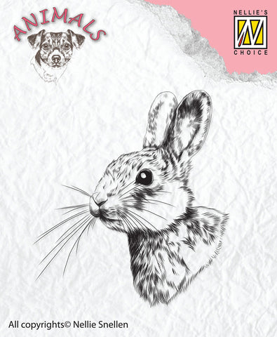 Rabbit Clear Stamp by Nellie Snellen Nellies Choice ANI015