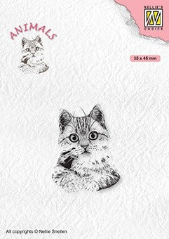 Pussycat Anilamls Stamp by Nellie Snellen Nellies Choice ANI021
