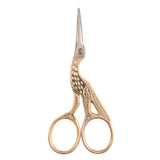 Embroidery Stork Scissors 9cm or 3.5in Gold B5427