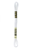 Light - BLANC DMC Mouliné Stranded Cotton Embroidery Tread By DMC