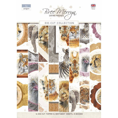 Safari Friends Die Cut Collection A4 Pad 300gsm Creative World of Crafts BM1058