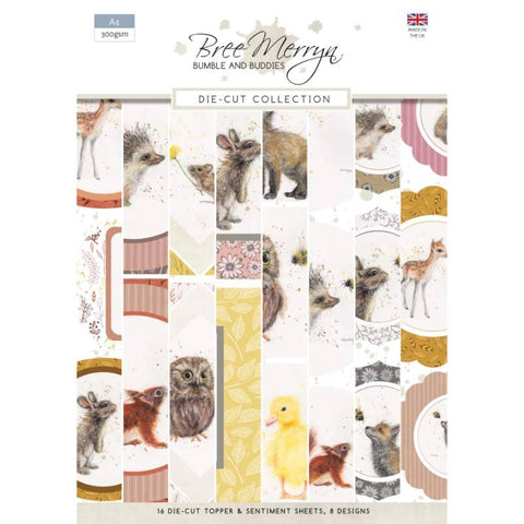 Bree Merryn Bumble & Buddies Die Cut Collection A4 Pad 300gsm Creative World of Crafts BM1065