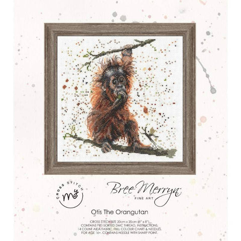 Otis The Orangutan Counted Cross Stitch Kit Bree Merryn By My Cross Stitch BMCS11