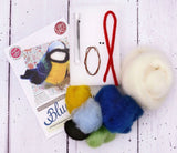 Blue Tit Needle Felting Kit Crafting Kit The Crafty Kit Company CKC-NF-135