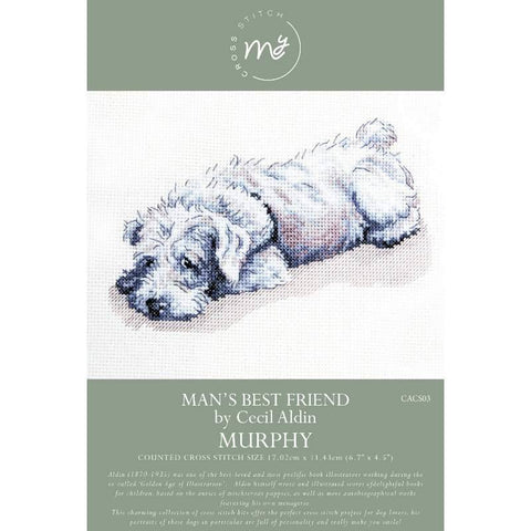 Murphy Man's Best Friend Counted Cross Stitch Kit Cecil Aldin By My Cross Stitch CACS03