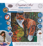 Autumn Fox 30x30cm Framed Crystal Art Kit By Craft Buddy CAK-A116M