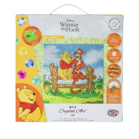 Winnie The Pooh 30 x 30cm (Medium) Framed Crystal Art Kit By Craft Buddy CAK-DNY702M