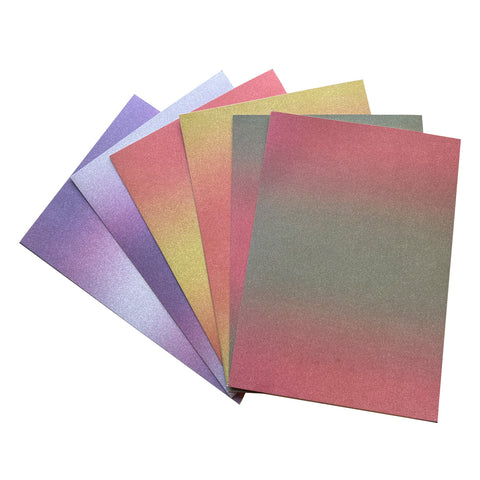 Festive Ombre Glitter Card A4 6 Colours 2 of Each John Next Door By Crafts Too CAT121