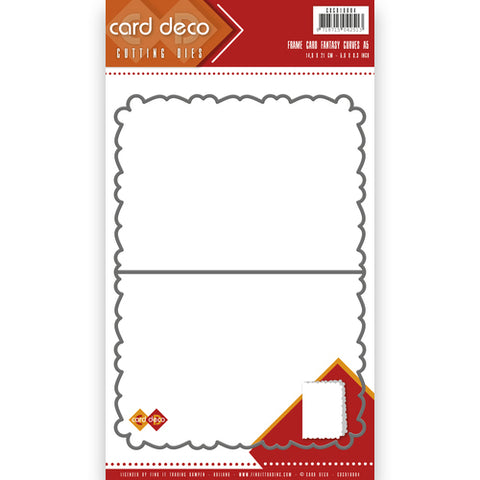 Card Deco Frame Card Fantasy Curves Cutting Die 6x4 Card Size By Find It Trading CDCD10004