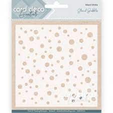 Bubbles Stencil 5"x5" By Card Deco Essential CDEST010