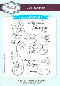Nasturtium Elements Clear Stamp Set John Lockwood