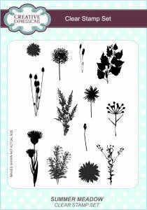 Summer Meadow A5 Clear Stamp Set