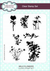Wild Flowers A5 Clear Stamp Set By Creative Expressions