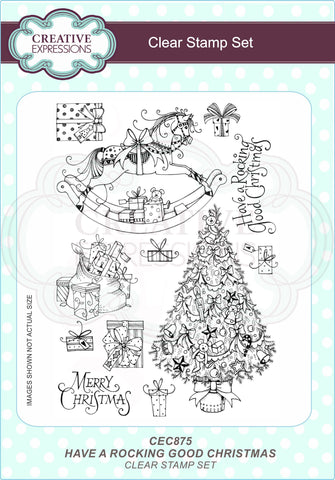 Have A Rocking Good Christmas Stamps By Creative Expressions CEC875