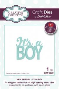 Its a Boy New Arrival Collection Die CED10022 By Sue Wilson Creative Expressions
