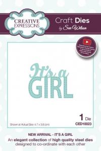 Its a Girl New Arrival Collection Die CED10023 By Sue Wilson Creative Expressions