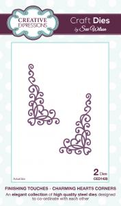 Charming Hearts Corners Dies Finishing Touches Collection Sue Wilson Creative Expressions CED1428